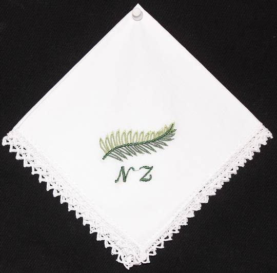Embroidered lace handkerchiefs ' Fern'. Style: EHC-FERN